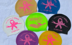 Vente de bonnets au profit d'Octobre Rose lors des 4 heures